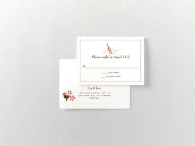 Visit Hawaii---Letterpress RSVP Card