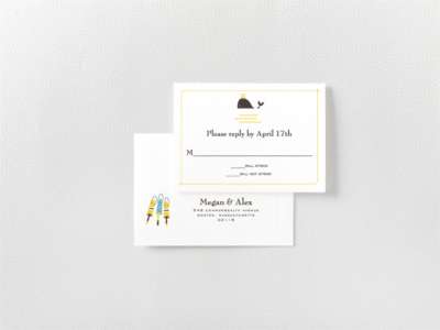 Visit Martha's Vineyard---RSVP Card