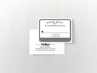Wildwood---Letterpress RSVP Card