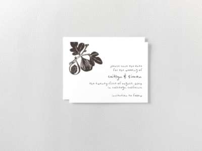 Figs Save the Date Card
