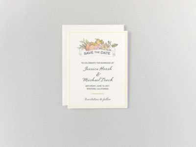 Heirloom Harvest: Digital Save the Date