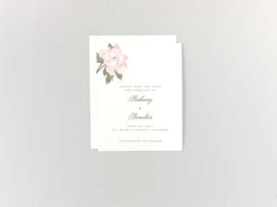 Romantic Garden---Save the Date