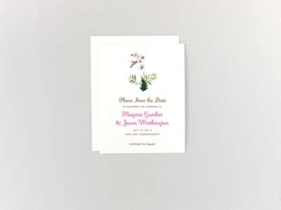 Tropical Paradise---Digital Save the Date