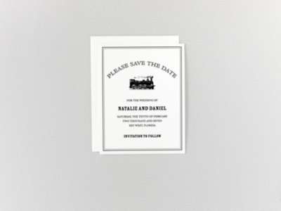 Wildwood---Letterpress Save the Date