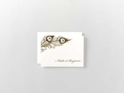 Antoinette: Letterpress Folded Note Card