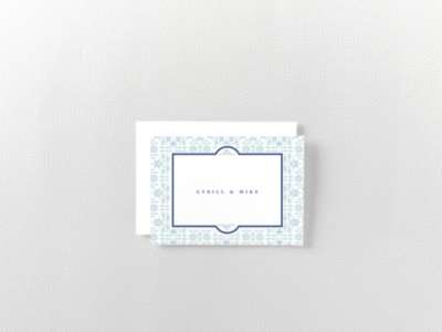 Architecture: Letterpress Folded Note Card