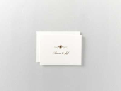 Belle Epoque---Letterpress Folded Note Card