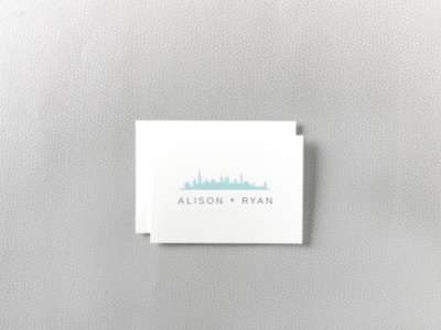 Chicago Skyline: Folded Note Card