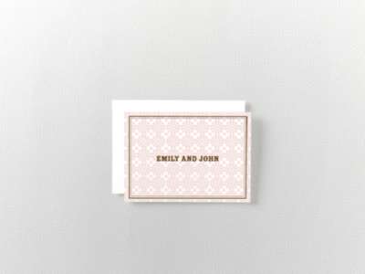 Classic Cowboy: Letterpress Folded Note Card