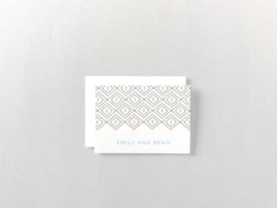 Cross Stitch: Folded Note Card