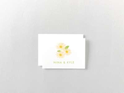 Daisy: Folded Note Card