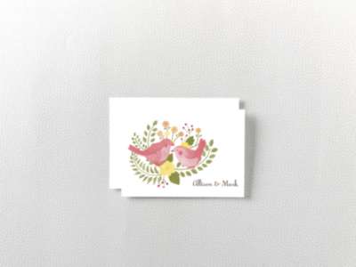 Flora and Fauna: Folded Note Card