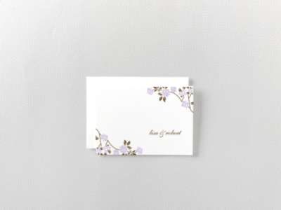 Honeysuckle: Letterpress Folded Note Card
