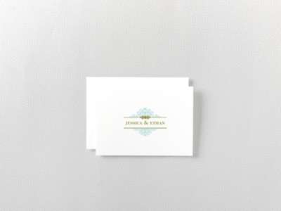 Ironwork: Letterpress Folded Note Card