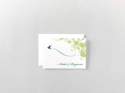 L'Oiseau---Letterpress Folded Note Card