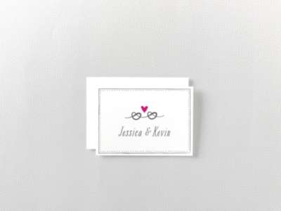 Love Knot Folded Note Card