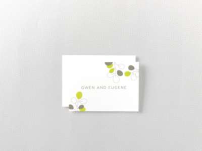 Lunaria: Letterpress Folded Note Card