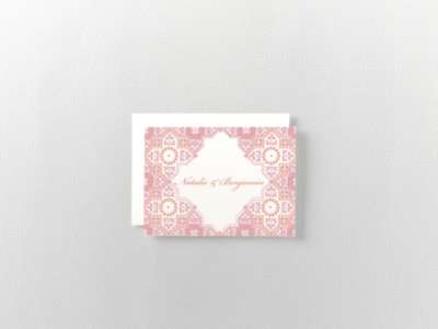 Marrakesh: Letterpress Folded Note Card