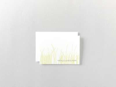 Meadow---Letterpress Folded Note Card