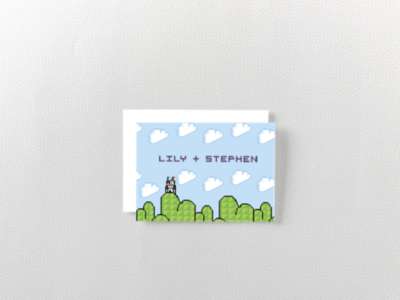Pixel Perfect: Folded Note Card