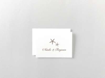 Tides---Wedding Folded Note Card