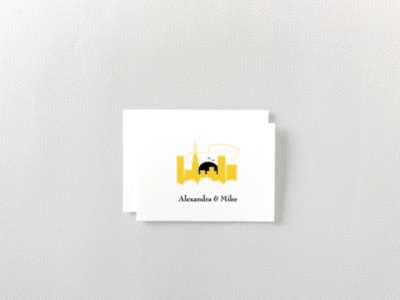 Visit New York---Folded Note Card
