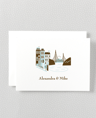 Visit San Francisco---Folded Note Card Visit San Francisco---Folded Note Card