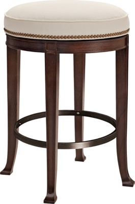 Newbury Swivel Backless Counter Stool