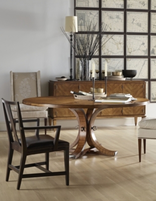 Artisan Round Dining Table Top & Base - Ash