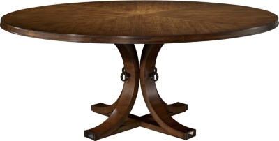 Artisan Round Dining Table Top & Base - Ash