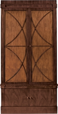 <Artisan 2-Dr Mah Grand Cabinet Deck w/Wood Doors