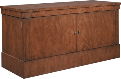 <Artisan 2-Door Mahogany Grand Cabinet Base