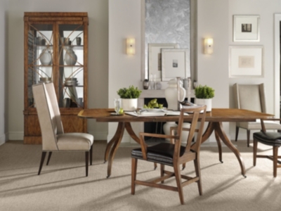 Richmond Double Pedestal Dining Table & Saber Leg Pedestal Base
