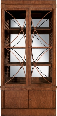 <Artisan 2-Door Mahogany Grand Cabinet w/Glass Doors