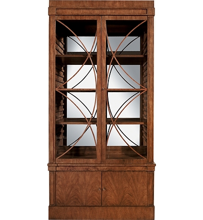 Artisan 2 Door Mahogany Grand Cabinet With Glass Doors From The