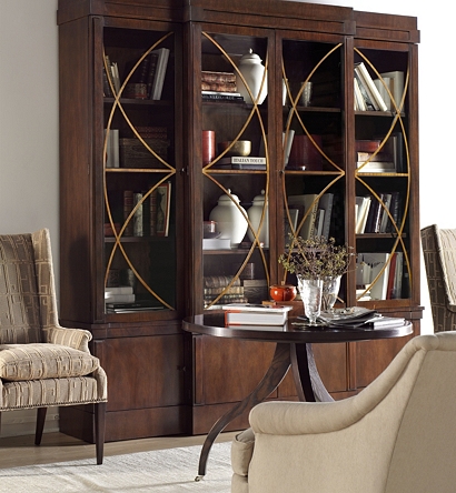 Artisan 4 Door Mahogany Grand Cabinet With Glass Doors From The