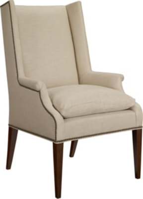 Martin Host Chair with Loose Cushion and Arms-Ash
