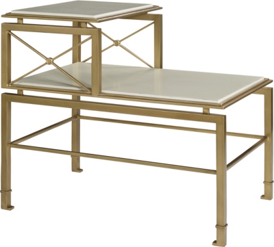 Montpelier Side Table with Wood Top and Shelf