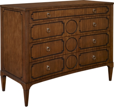 Artisan Curved Front Chest w/Drawer Overlay - Mah