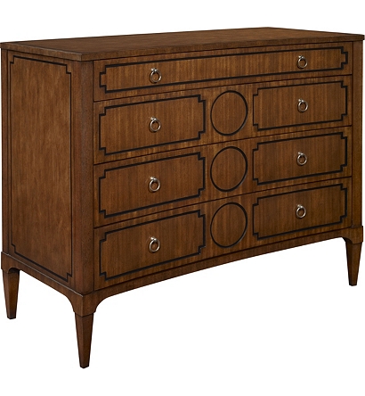 Artisan Curved Front Chest W Drawer Overlay Mah From The 1911