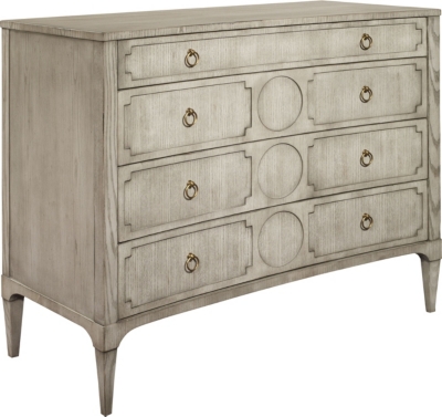Artisan Curved Front Chest w/Drawer Overlay - Ash