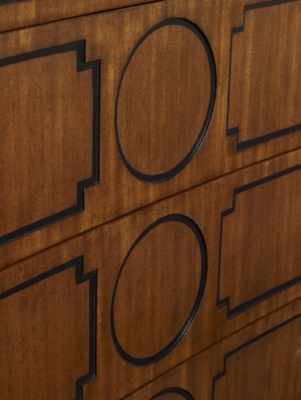 Artisan Curved Front Chest w/Drawer Overlay - Mah