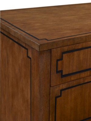 Artisan Curved Front Chest w/Drawer Overlay - Mah
