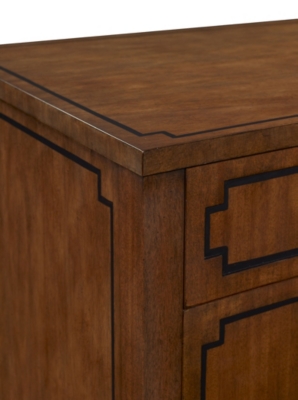 Artisan Curved Front Chest w/Drawer Overlay - Mah