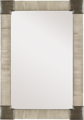 <Fennell Mirror with Clear Mirror - Ash