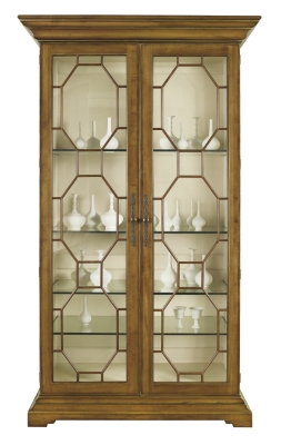 Evan Display Cabinet w/Clear Glass Door Panels