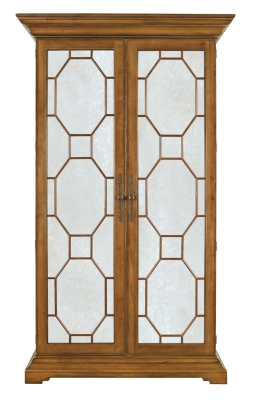 Evan Armoire/Entertainment Center w/Antique Mirror Door Panels