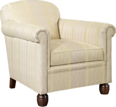 David Club Chair with Turned Legs