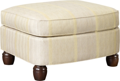 David Ottoman with Turned Legs