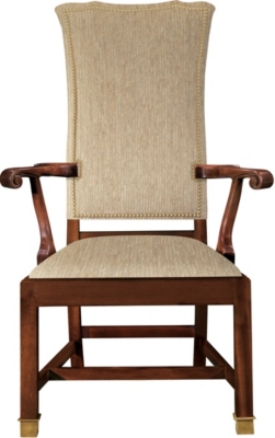 <Sebastian Upholstered Back Arm Chair
